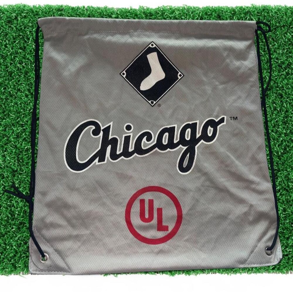 Chicago White Sox gray drawstring bag #baseball #whitey